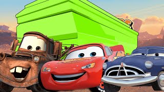 BEST RACE of Lightning McQueen and Mater  Coffin Dance Song Cover [upl. by Dorkus748]