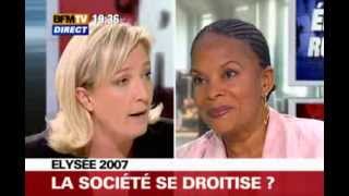 Elysée 2007 sur BFMTV avec Marine Le Pen le 12042007 [upl. by Eudocia]