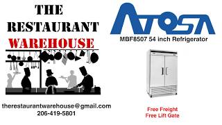 Atosa MBF8507 54 Inch Two Door Refrigerator [upl. by Nosnarb826]