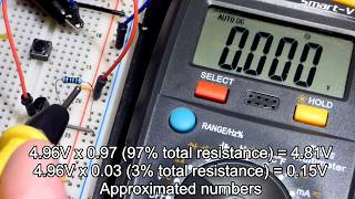 Testing the Rds on for 2N7000 N channel MOSFET on resistance from drain to source by electronzap [upl. by Eecats937]