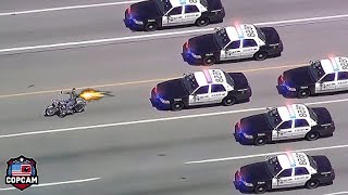 MOST HORRIFIC HighSpeed Motorcycle Chase of ALL Time Caught On Dashcam [upl. by Onitsuj]