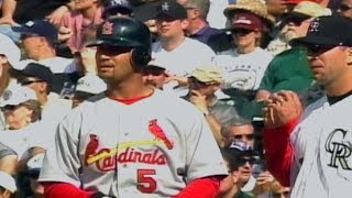 Pujols collects his first Major League hit [upl. by Euton]