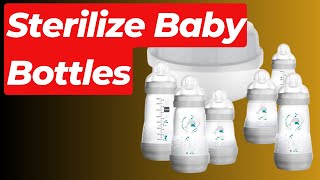 How to Sterilize Baby Bottles in Microwave  Sterilize baby bottles in Microwave [upl. by Peper]