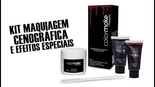 Kit Maquiagem Cenográfica e Efeitos Especiais  ColorMake [upl. by Vitkun401]