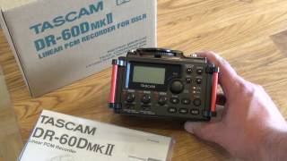 TascamDR60D MKII  LINEAR PCM RECORDER FOR DSLR [upl. by Aisor]