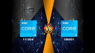 Intel i3 11gen 1115g4 vs Intel i3 10th gen 1005G1  Laptop Processor Comparison [upl. by Celin]