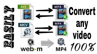 How to convert mkvwebmavi to mp4 Easily [upl. by Adnic]