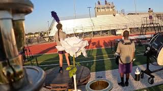 6AM run though Denton HS 2024 “Rose Tryptic”  Bass Trombone POV [upl. by Illona196]