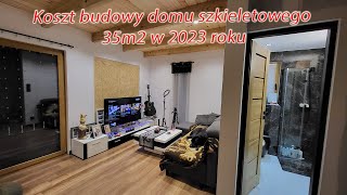 Koszt budowy domu szkieletowego 35m2 w 2023 roku [upl. by Alaikim]