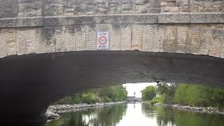 🏞️🌉East Johnson Street bridge over Yahara River [upl. by Ahsitel]