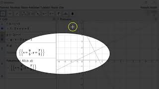 Yhtälöparin ratkaiseminen Geogebralla [upl. by Dorcia423]
