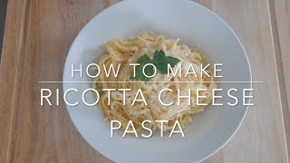 Creamy Ricotta Cheese Pasta Recipe  FoodMood [upl. by Auqinet]