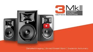 JBL 3 Series MkII Studio Monitors Quick Look [upl. by Simah]