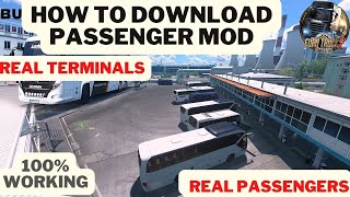 ETS2 Bus Mod Tutorial How to Install Add Passengers and Use Bus Terminals v147 amp v148 howto [upl. by Suiravaj850]