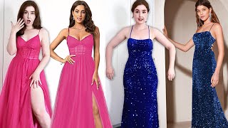 Trying on Prom Dresses  JJs House Formal Dress Try On Haul [upl. by Netsua760]