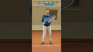 Simple Tennis Forehand Open Stance Footwork Drill tennis tennisforehand feeltennis [upl. by Thier]