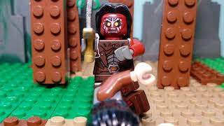 LEGO The Lord of the Rings Lurtz vs Aragorn [upl. by Anirhtak466]