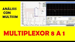 MULTIPLEXOR 8 A 1  ANÁLISIS CON MULTISIM [upl. by Seale]