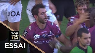 TOP 14  Essai JeanBaptiste DUBIE 1 UBB  BordeauxBègles  Toulon  J7  Saison 20172018 [upl. by Latsyrhk]