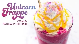 Copycat Vegan Unicorn Frappuccino naturally colored [upl. by Ariane]