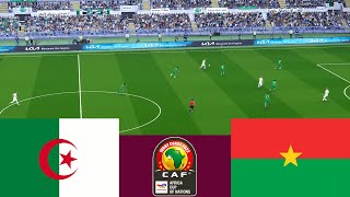 الجزائر 2 vs 2 بوركينا فاسو كأس أفريقيا 2024  محاكاة ألعاب الفيديو PES 2021 [upl. by Tricia154]