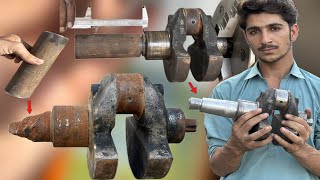 Amazing Remanufacturing Process Of Wrecked Crankshaft In Local Workshop [upl. by Zeitler]