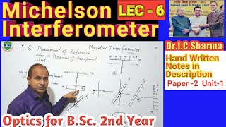 Michelson Interferometer Experiment for BSc 2nd year  Michelson Interferometer for BSc 2nd [upl. by Sekofski]