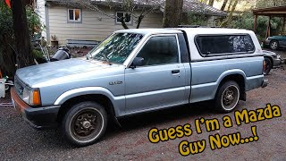 Picking up a 1990 Mazda b2200 Pickup [upl. by Darum]