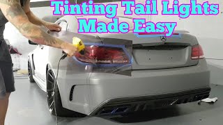 Easy How to tint tail lights with air release tint Tinting tail lights pros and cons By ckwraps [upl. by Kinsman915]