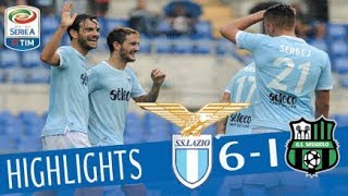 Lazio  Sassuolo  61  Highlights  Giornata 7 Serie A TIM 201718 [upl. by Geminius]