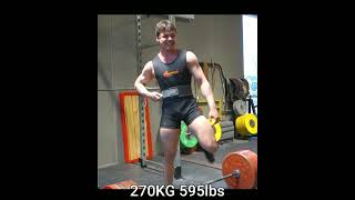 throwback to equipped deadlift 600lbs at 16 [upl. by Nnaecyoj]