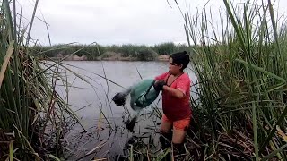 ASOMBROSO Esta CHICA Lanza la ATARRAYA y Pesca como los grandes Pescadores [upl. by Ettezzil]