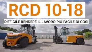 Carrello elevatore RCD 1018 t Diesel  Difficile rendere il lavoro più facile di così [upl. by Niliram]