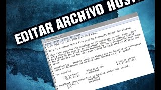 Cómo modificar el archivo hosts en Windows Vista788110  2015 [upl. by Ellennoj6]