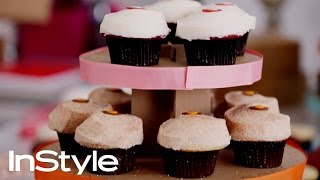 How To Decorate A Cupcake  AskKat  InStyle [upl. by O'Neill48]