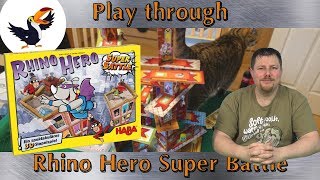 Rhino Hero Super Battle Play through [upl. by Lemuela472]