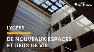 Lycée ÉvaristeGalois  les élèves profitent dès à présent des nouveaux espaces collectifs [upl. by Micki]