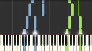 Largo from Xerxes George Frideric Handel  Easy Piano Tutorial Synthesia [upl. by Monica]