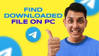 How To Find Telegram Downloaded Files In PC [upl. by Haimehen]