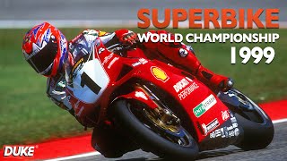 World Superbike 1999  Carl Foggy vs Troy Corser  Ducati vs Honda [upl. by Attenad]