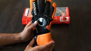 Univers du Gardien  Uhlsport ergonomic Absolutgrip HN 15  Glove Review [upl. by Ddahc]