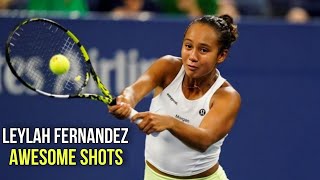 Leylah Fernandez Awesome Shots  Great Tennis Points HD [upl. by Babs]