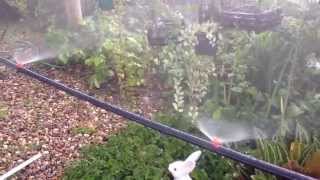 DIY Mini Sprinkler Orange 180 Watering in Garden Lawn Misting 7 [upl. by Loren]