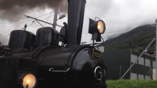 Blonay Chamby steam train leaving Blonay station [upl. by Ansell]