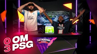 OM VS PSG 03  LIVE REACTION FEAT MOHAMED HENNI  😂PLEUUUUUUURE REACTION CLASICO [upl. by Gamin]