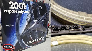 Building the Moebius Models 2001 Space Station V 12600 Scale  Part 1  Creating the Outer Ring [upl. by Tayib828]