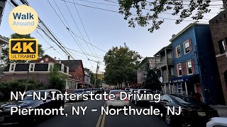 【4K60】 NYNJ Interstate Local Driving Piermont NY  Northvale NJ [upl. by Yovonnda818]