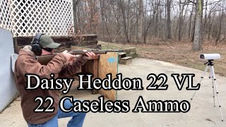 Daisy Heddon 22 VL  22 Caseless Ammo [upl. by Kimmy]