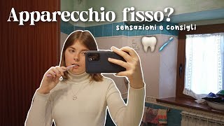 Ho messo lAPPARECCHIO FISSO sensazioni e impressioni 🦷 braces [upl. by Nocam]