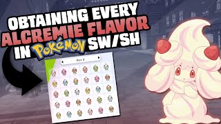 HOW EASILY CAN YOU GET EVERY ALCREMIE FLAVOR IN POKEMON SWORDSHIELD [upl. by Shelley30]